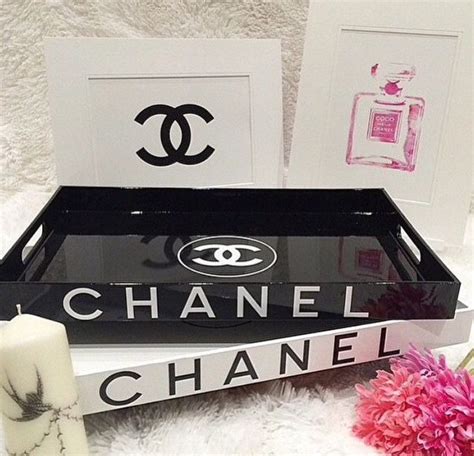 chanel decorative tray|chanel vanity bag with chain.